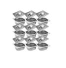 CONJ 9 CUBAS Gastronômicas Em INOX GN 1/6x65 mm 1 Litro + 9 TAMPAS 1/6 Em INOX SEM ABERTURA ZAHAV