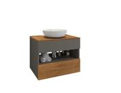 Conj Banheiro Gabinete Bali Titanium Naturalle 2076115 Bechara
