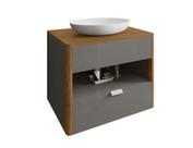 Conj Banheiro Gabinete Santorini Titanium Naturalle 2076123 Bechara Conj Banheiro Gabinete Santorini Titanium Naturalle 2076123 Bechara