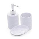 Conj Banheiro Toulon 3pcs Ceramica Lyor Design - Branco