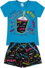 Conj. Blusa Milkshake e Shortinho Estampado de Cotton - Kappes Conj. Blusa Milkshake e Shortinho Estampado de Cotton - Kappes
