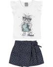 Conj. blusa/ shorts saia/tam: 3/fem Conj. blusa/ shorts saia/tam: 3/fem
