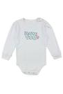 Conj. Body Branco c/ Shorts Saia Azul