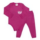 Conj. Body Manga Longa e Calça de Ribana