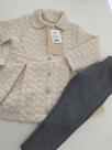 Conj. Casaco Matelassado c/ Legue Jacquard
