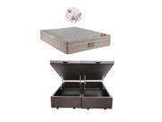 Conj. Colchão Ortobom Airtech 138x188x30 c/ Cama Box Baú Bipartido 138x188 Conj. Colchão Ortobom Airtech 138x188x30 c/ Cama Box Baú Bipartido 138x188