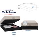 Conj.Colchão Ortobom Airtech Spring Pocket Casal + Box Baú138x188x67 Tecido e Cor:Suede Preto Conj.Colchão Ortobom Airtech Spring Pocket Casal + Box Baú138x188x67 Tecido e Cor:Suede Preto