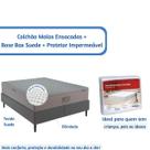 Conj.Colchão Ortobom Airtech Spring Pocket Queen + Base Box 158x198x65 + Protetor de Colchão Impermeável Tecido e Cor:Su Conj.Colchão Ortobom Airtech Spring Pocket Queen + Base Box 158x198x65 + Protetor de Colchão Impermeável Tecido e Cor:Su