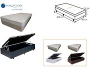 Conj. Colchão Sankonfort Strong Solteiro King 96x203x32 c/ Cama Box Baú 96x203 Conj. Colchão Sankonfort Strong Solteiro King 96x203x32 c/ Cama Box Baú 96x203