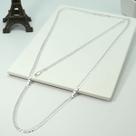 Conj. Corrente E Pulseira 90 Cm Grumet Prata Legitima 925
