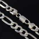 Conj. Corrente Pulseira Prata Maciça 925 Grossa 60 Cm
