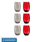Conj de 6 Copos Vidro 450ML Drink Bebidas Bartender Buffet