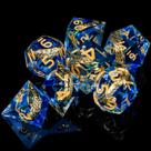 Conj. de Dados Tema "O Senhor dos Anéis" - Azul - RPG Conj. de Dados Tema "O Senhor dos Anéis" - Azul - RPG