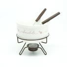 Conj fondue 1975 chocolate 5pcs forma