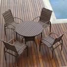 Conj Jogo De Mesa C/4 Cadeiras Para Área Externa E Interna Conj Jogo De Mesa C/4 Cadeiras Para Área Externa E Interna