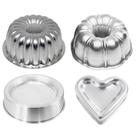 Conj. Kit 4x Forma Bolo Torta Suiça N2,1+ Piscina+ Coração