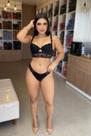 CONJ LINGERIE MINI CROPPED EM MICROFIBRA POLIAMIDA E RENDA Cor:PretoTamanho:P
