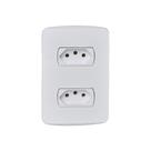 Conj.miluz schneider 2 tomadas 2p+t 10a 250v horiz.bco Conj.miluz schneider 2 tomadas 2p+t 10a 250v horiz.bco