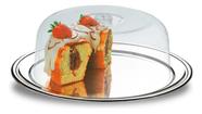 Conj p/ bolo 32cm 2 pcs petunia brinox base inox 1525132