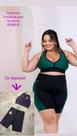 Conj plus size short pedal com top sem bojo Conj plus size short pedal com top sem bojo