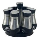 Conj porta condimentos u23006017z999 eleganta 6pcs suporte giratorio mek decor