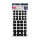 CONJ PROTETOR ADESIVO 40 pçs Feltro Preto PR2140 - PRIMAFER