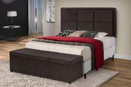 Conj Quarto Painel Recamier Bau Lais 6746 Queen Conj Quarto Painel Recamier Bau Lais 6746 Queen