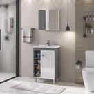 Conj Sophia 60cm C/pes Carvalho Fabribam Conj Sophia 60cm C/pes Carvalho Fabribam