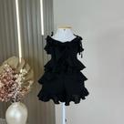Conjuntinho Moda Infantil Estilo Boho Chic Bata Camadas E Short Badados
