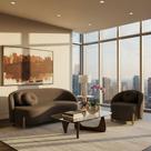 Conjunto 01 Poltrona + Sofá Curvo Orgânico Amsterdã Bouclê Marrom - Montanari's Decor Conjunto 01 Poltrona + Sofá Curvo Orgânico Amsterdã Bouclê Marrom - Montanari's Decor