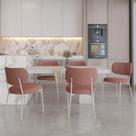 Conjunto 02 Cadeiras de Jantar Blake Tecido City Est.Branca