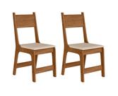 Conjunto 02 Cadeiras De Jantar Lisboa Com Estofado Luxo Banco Sala Moderno Para Mesa De Cozinha Estilo Premium Área Poltrona Gourmet