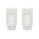 Conjunto 02 Copos Altos Cristal com Fio de Ouro Lines - Wolff Conjunto 02 Copos Altos Cristal com Fio de Ouro Lines - Wolff