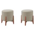 Conjunto 02 Puff Decorativo Thor Cores Sala de TV Quarto