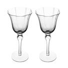 Conjunto 02 Taças para Vinho de Vidro 250ml Transparente Wolff