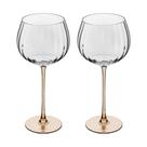 Conjunto 02 Taças Para Vinho De Vidro 620ml Com Haste âmbar Classic Wolff Conjunto 02 Taças Para Vinho De Vidro 620ml Com Haste âmbar Classic Wolff