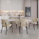 Conjunto 04 Cadeiras de Jantar Blake Tecido City Est.Preta