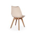 Conjunto 04 Cadeiras Eames Wood Leda Design - Nude Conjunto 04 Cadeiras Eames Wood Leda Design - Nude