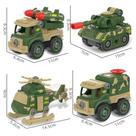 Conjunto 04 Carrinhos + Mini Ferramenta infantil. Carro de brinquedo Desmontável.