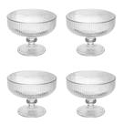 Conjunto 04 Taças De Sobremesa Cristal Ecológico 300 Ml Lines Wolff Conjunto 04 Taças De Sobremesa Cristal Ecológico 300 Ml Lines Wolff