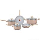 Conjunto 05 Panelas Ceramic Light Sand 2100137880 Rochedo