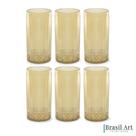 Conjunto 06 Copos Splendor Âmbar 360ml