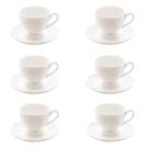 Conjunto 06 Xícaras De Cafezinho De Porcelana New Bone Butterfly Flower 100 Ml Lyor Conjunto 06 Xícaras De Cafezinho De Porcelana New Bone Butterfly Flower 100 Ml Lyor