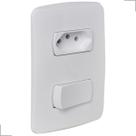 Conjunto 1 Interruptor e 1 Tomada 2P+T Miluz 10A 250V 4X2 Schneider