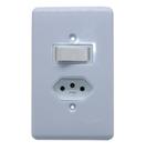 Conjunto 1 Interruptor Paralelo + 1 Tomada 3p Ilumi 20280 Conjunto 1 Interruptor Paralelo + 1 Tomada 3p Ilumi 20280