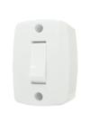 Conjunto 1 Interruptor Retangular Simples 6A Sobrepor ILUMI Completo
