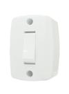 Conjunto 1 Interruptor Retangular Simples 6A Sobrepor ILUMI Completo