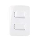 Conjunto 1 Interruptor Simples + 1 Interruptor Paralelo 4x2 B3 MarGirius