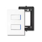 Conjunto 1 Interruptor Simples + 1 Interruptor Paralelo - Branco - Pial Plus+
