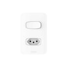 Conjunto 1 Interruptor Simples + 1 Tomada 20a Alumbra Gracia